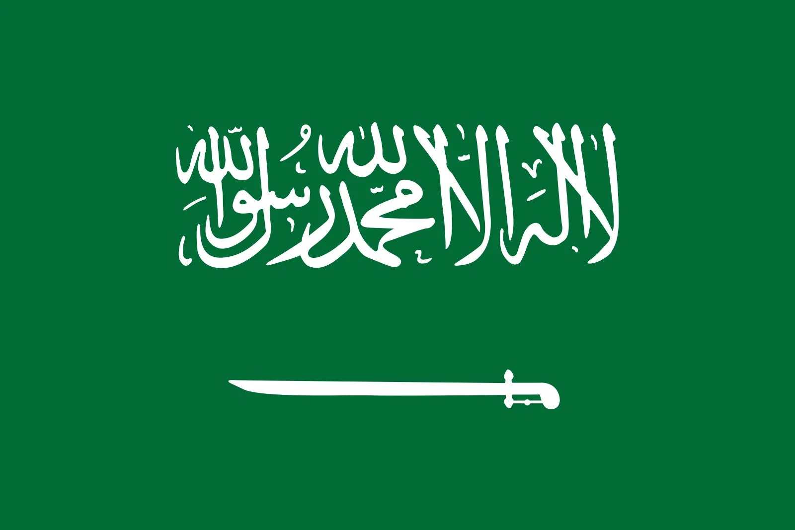 Public-domain flag of Saudi Arabia used for the national foreign-investment report