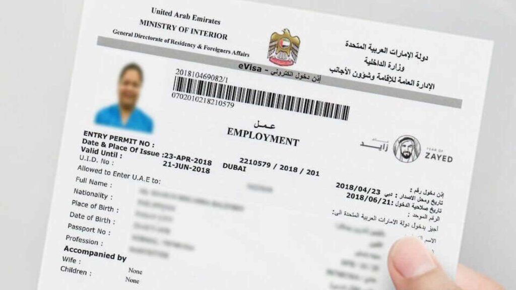 How you get Dubai work visa