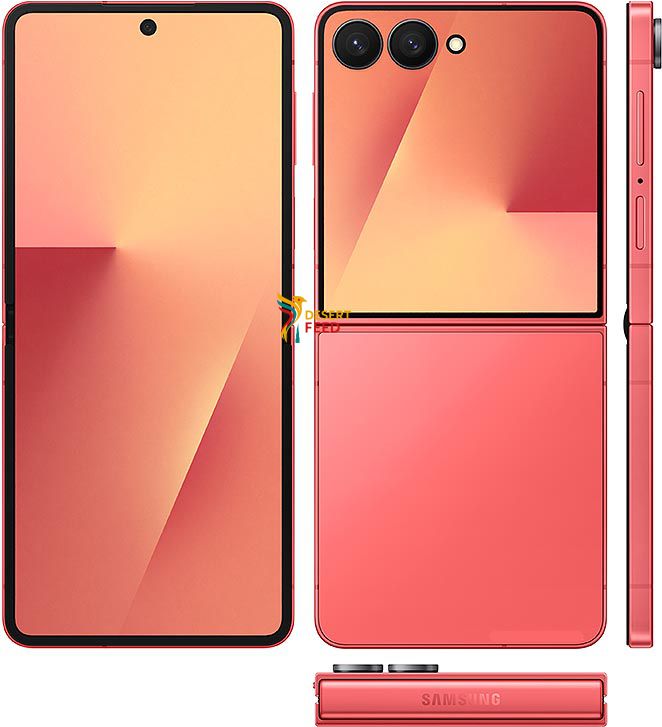 Samsung Galaxy Z Flip7 with colorful design and cover display
