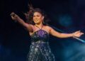 Sunidhi Chauhan performing on stage during her global I AM HOME tour